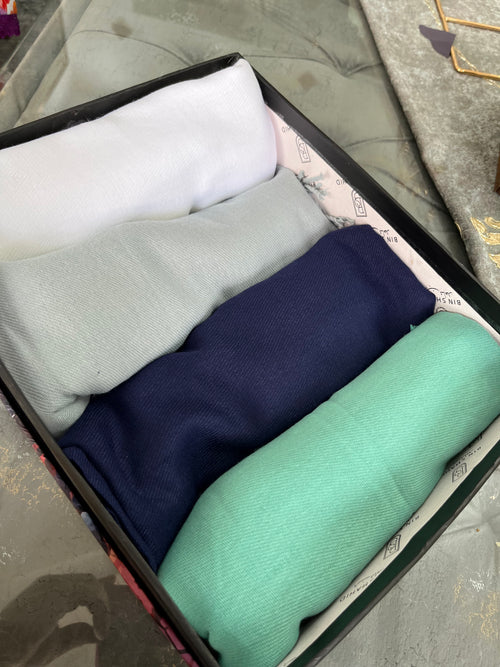 CHASMERA WOOL- BUNDLE OF 4 HIJAB WITH FREE HIJAB CAB