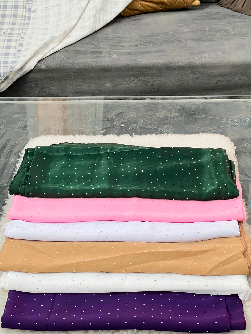 Stone Chiffon Hijab - Bundle of 6