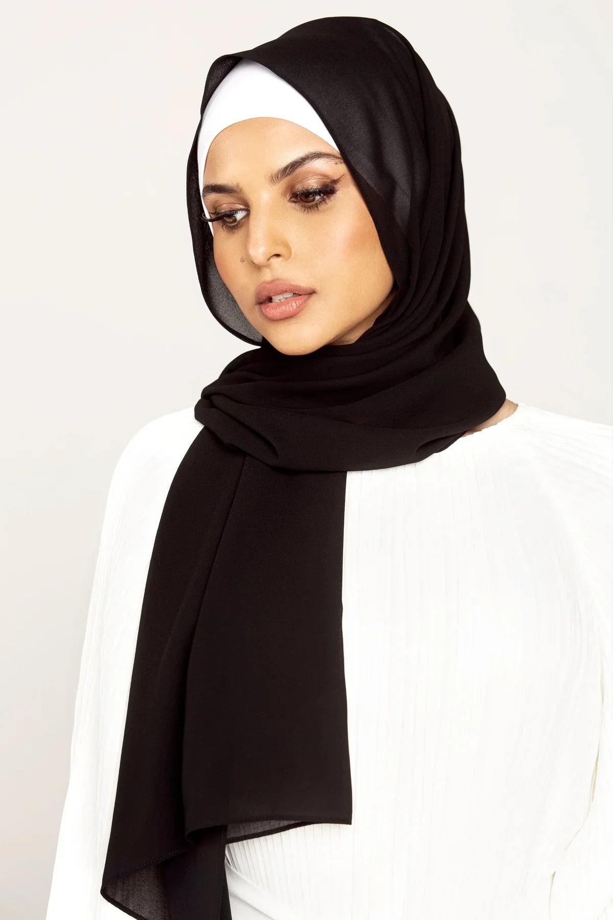 Chiffon Georgette - Black