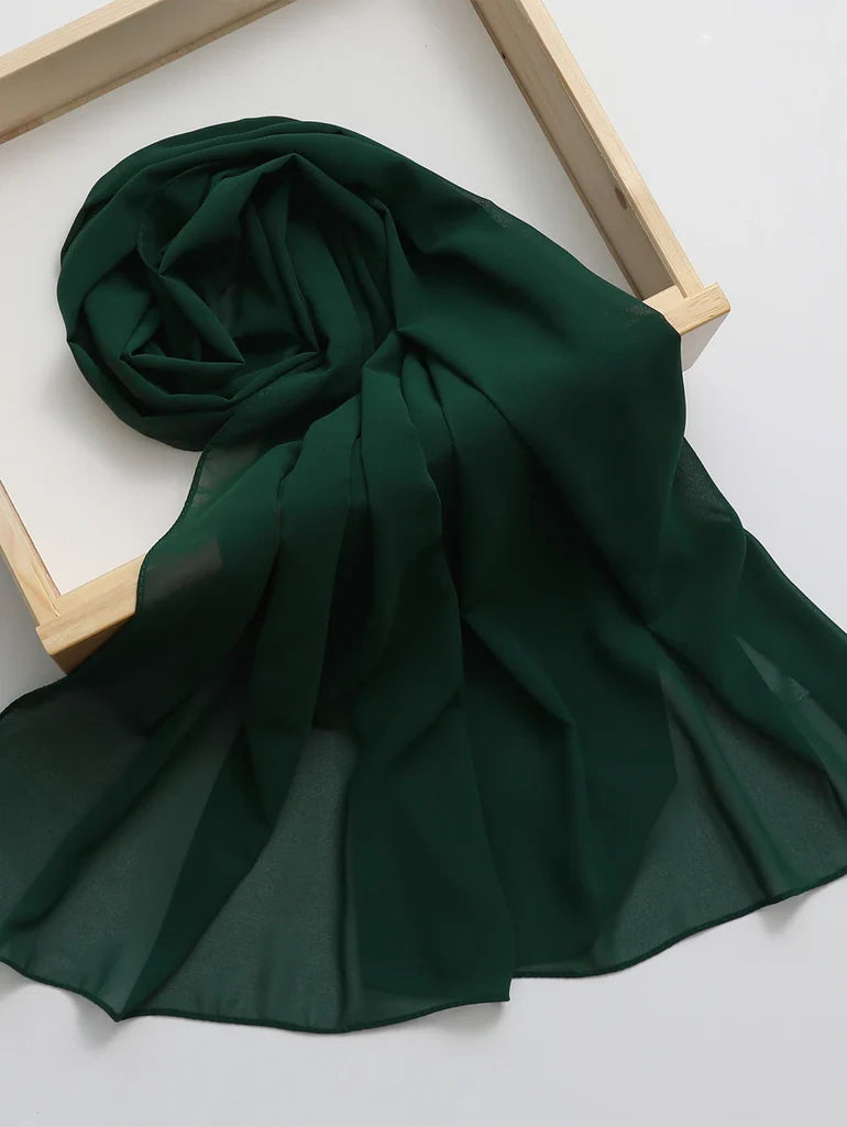 Chiffon Georgette - Bottle Green