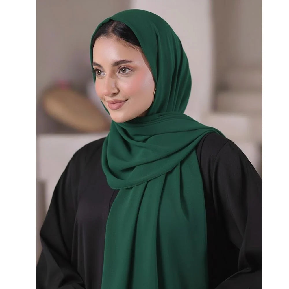 Chiffon Georgette - Bottle Green