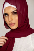 Chiffon Georgette - Burgendy