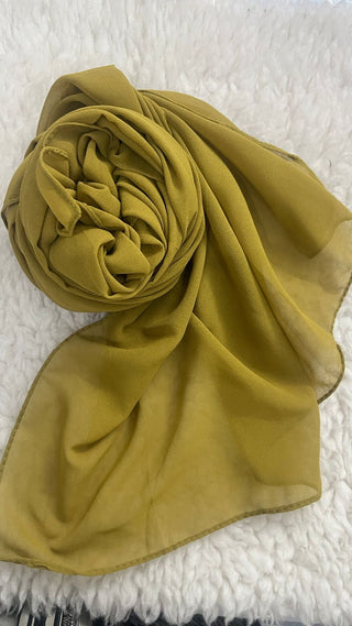 Chiffon Georgette -Buttermustard