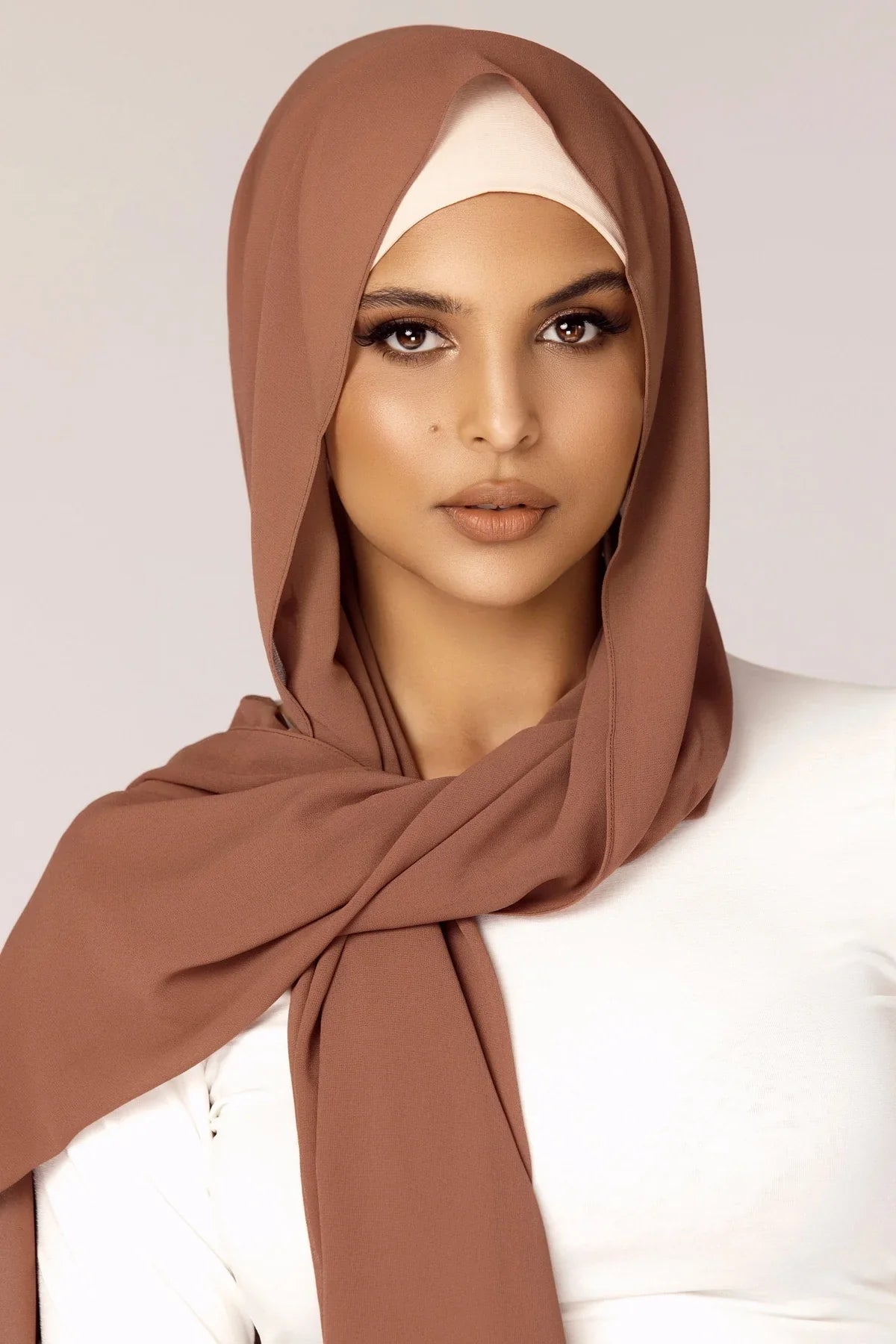 Chiffon Georgette - Coffee Brown