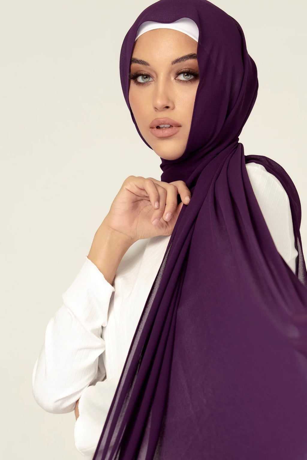 Chiffon Georgette - Eggplant