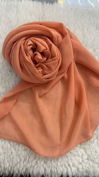 Chiffon Georgette - Neon_orange