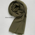 Chiffon Georgette - Olive Green