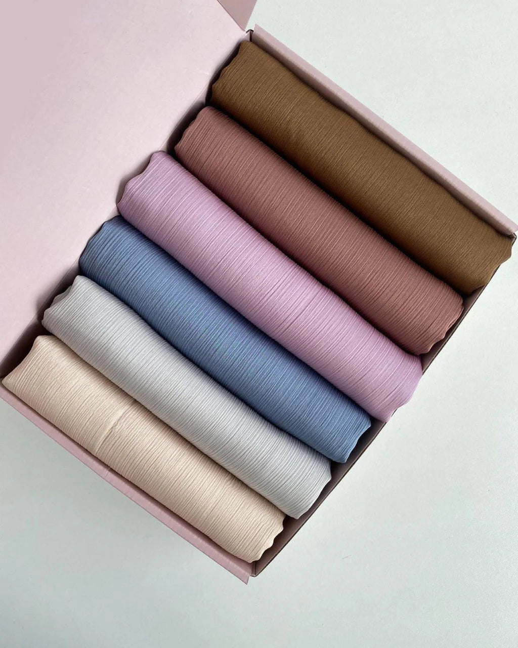 BUNDLE OF 6 - CRINKLE SILK HIJAB