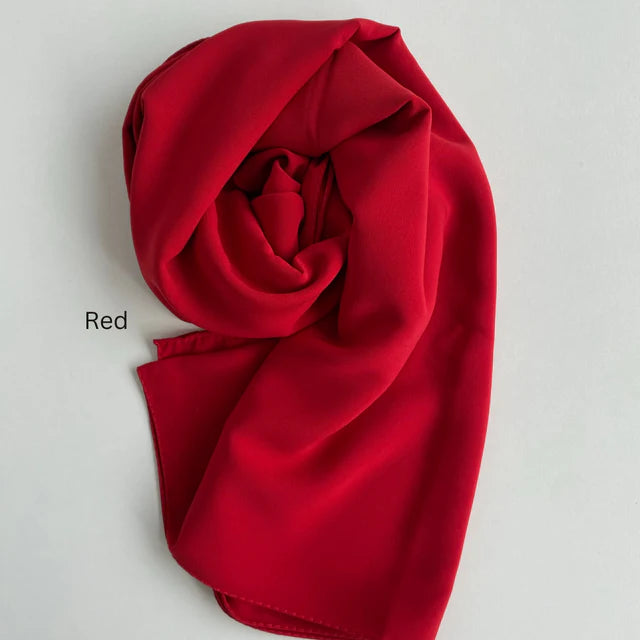 Chiffon Georgette - Red