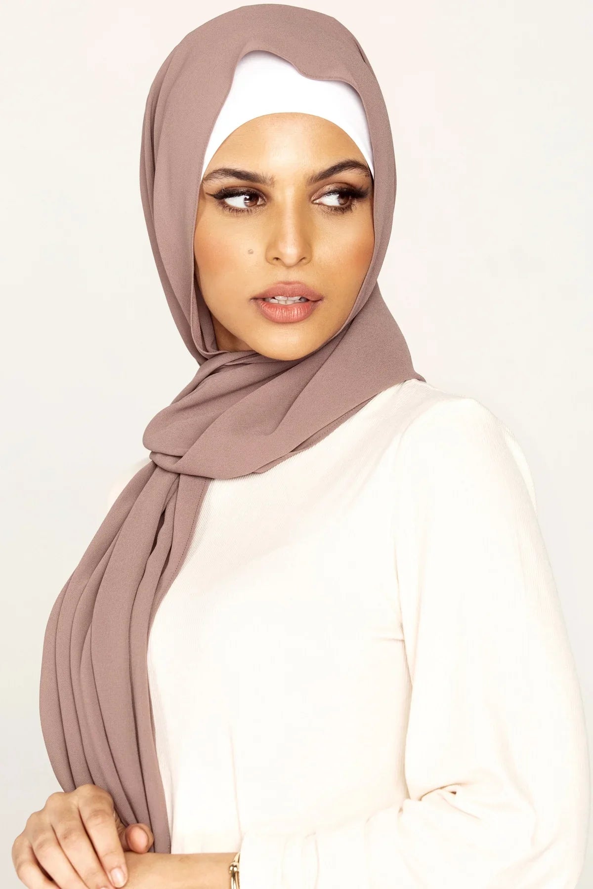 Chiffon Georgette - Taupe_brown